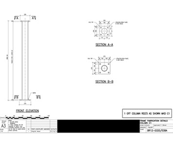 Column Fabrication - Typical Detail
